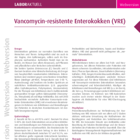 Vancomycin-resistente Enterokokken VRE