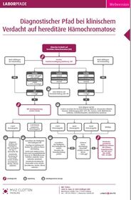 Diagnostischer Pfad bei klinischem Verdacht auf hereditäre Hämochromatose