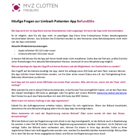 Häufige Fragen Patienten App