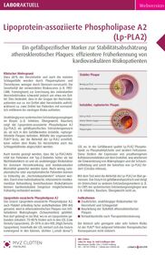 Lipoprotein-assoziierte Phospholipase A2 Lp-PLA2