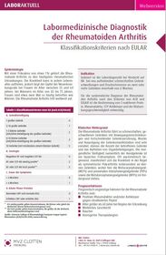 Labormedizinische Diagnostik der Rheumatoiden Arthritis