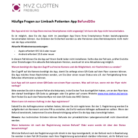 Häufige Fragen Patienten-App