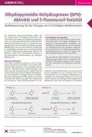 Dihydropyrimidin-Dehydrogenase (DPD)-Aktivität und 5-Fluorouracil-Toxizität.